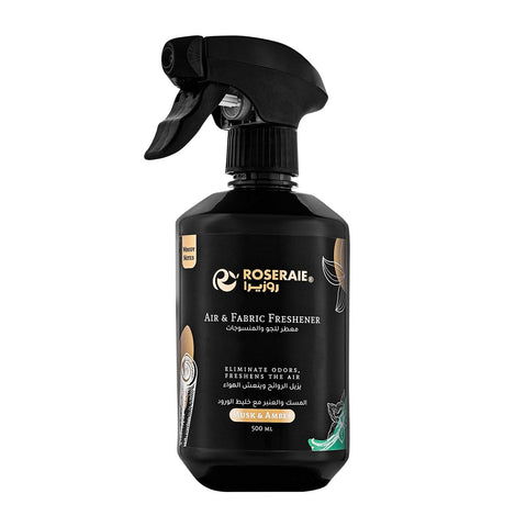 Roseraie Air & Fabric Freshener Spray Musk & Amber Black - 500 ml