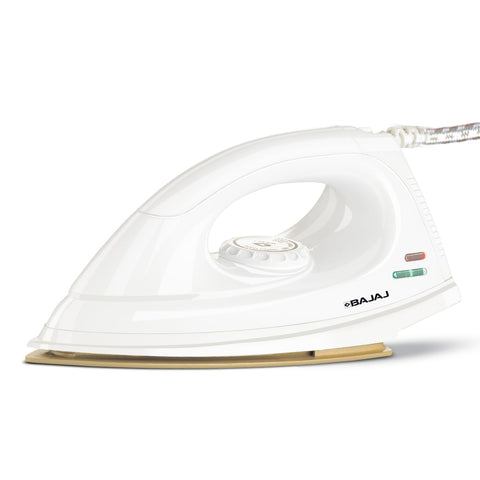 Bajaj DX-7 1000W Dry Iron with Advance Sole Plate, White