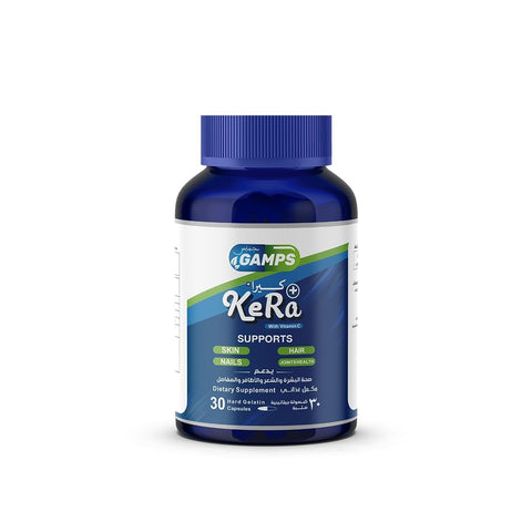 Kera Plus Hair and Nail Support Supplement, 30 Capsules, with Biotin and Keratin Complex, Beauty Support Formula