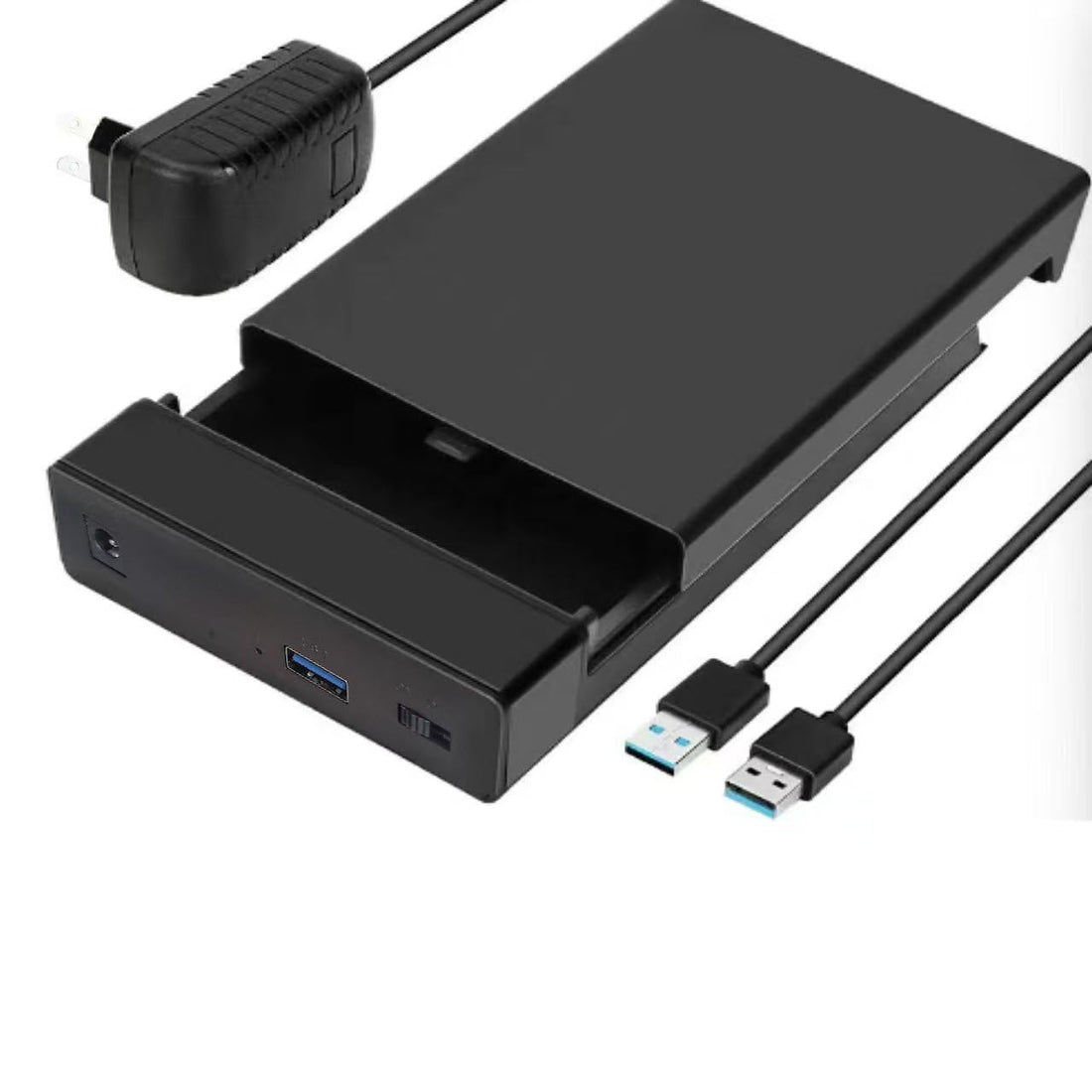 3.5 Hard Drive Enclosure for 3.5'' SATA SSD HDD USB 3.0 Hard Disk Case Black (S356U3)