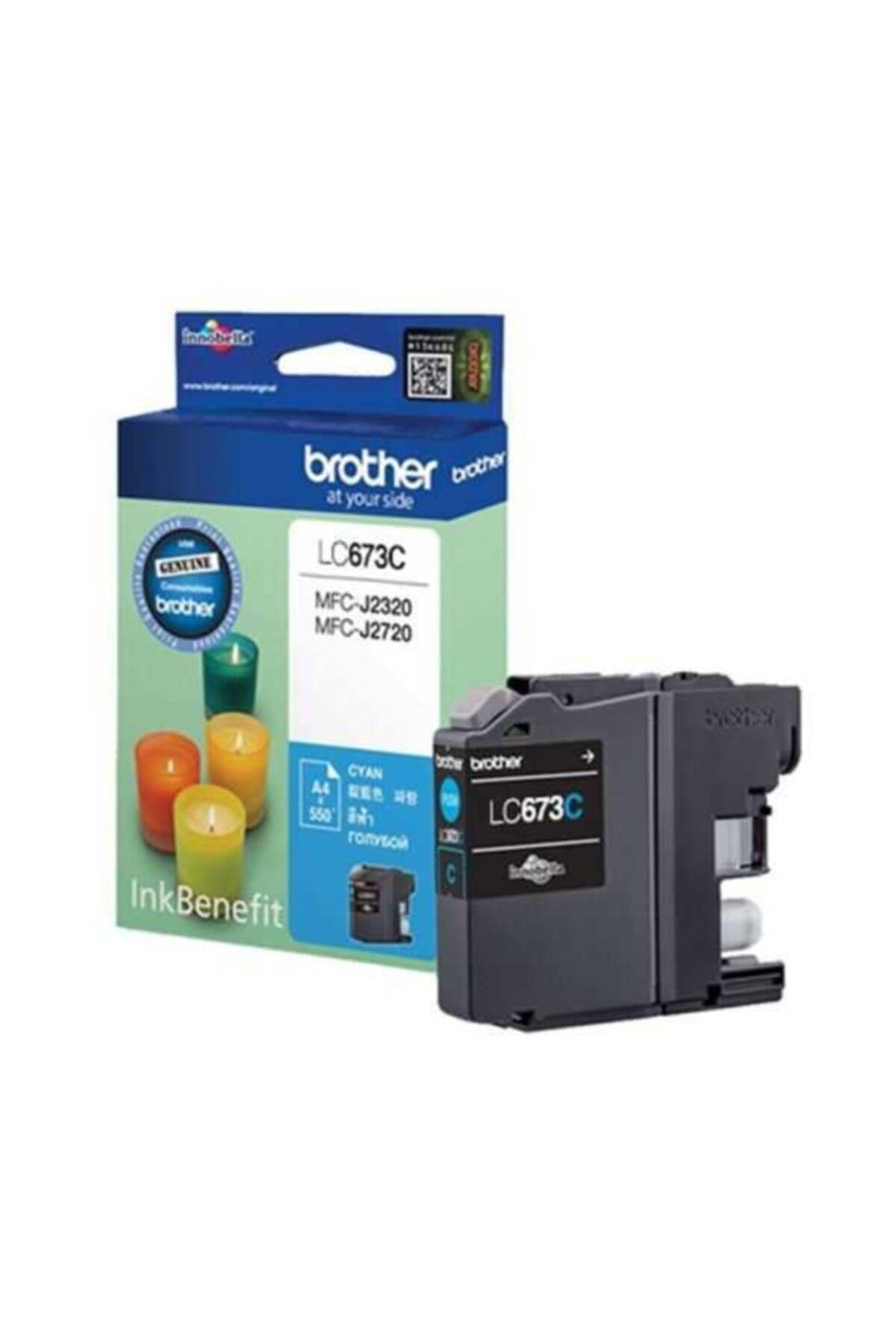 Brother Ink Cartridge, Cyan, LC-673C