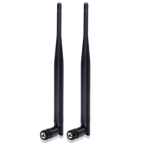 RP-SMA WiFi Antenna 6dBi Dualband 2.4GHz 5.8Ghz MIMO Antenna for WiFi Router, PC Desktop, USB Adapter, PCI-E Cards, Drone and PS4 Build, Wireless Range Extender…