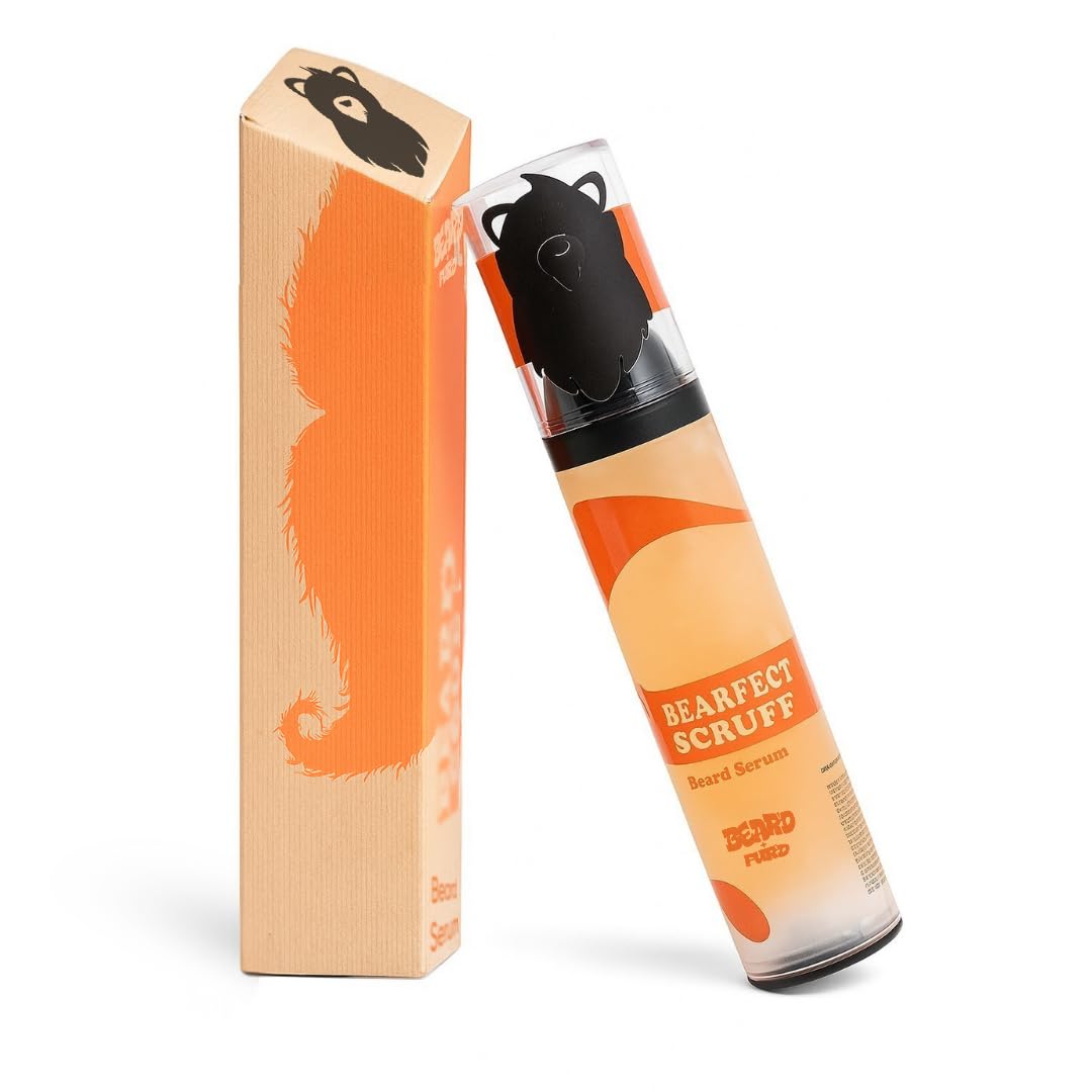 Bear’d n Fur’d Bearfect Scruff Beard Serum – Non-Greasy Beard Oil Blend, Light Hold, Smoothes & Tames Beards, 50ml