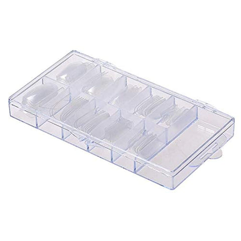 Acrylic False/Fake Nail (Clear) - 100 Pieces