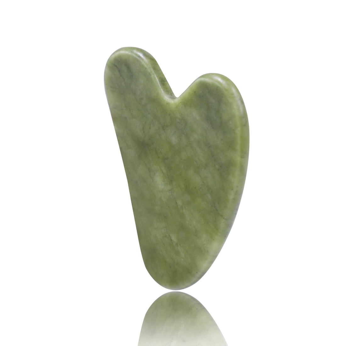 Higbrig Gua Sha, Gua Sha Facial Tool, Guasha Tool for Face, Guasha Natural Jade Stone Light Green