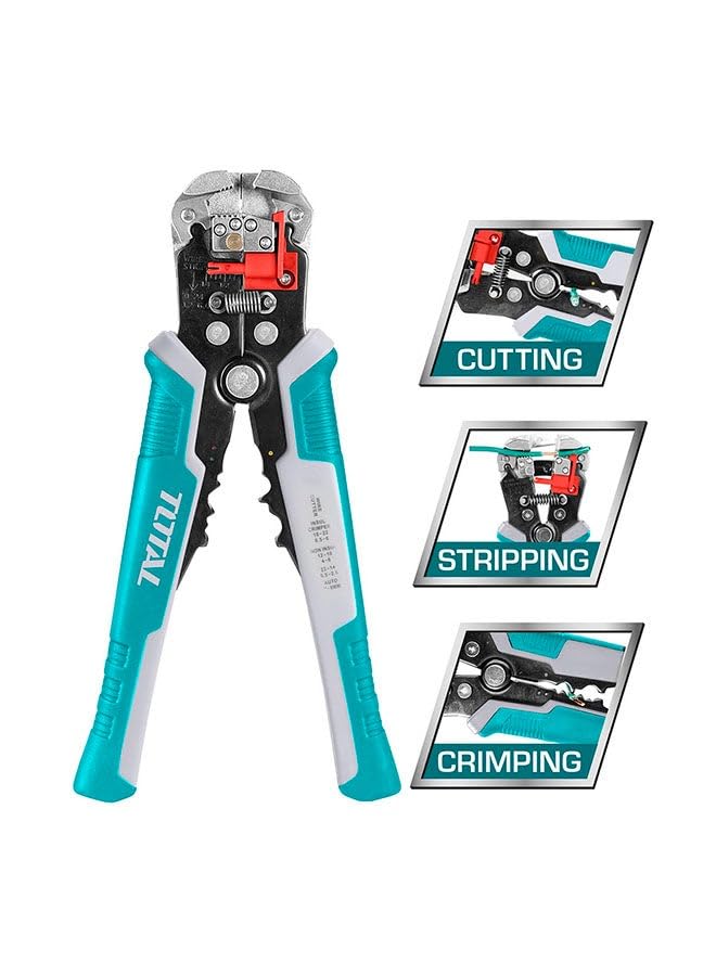 TOTAL Automatic Wire Stripper 1 * 3 Teal/Grey