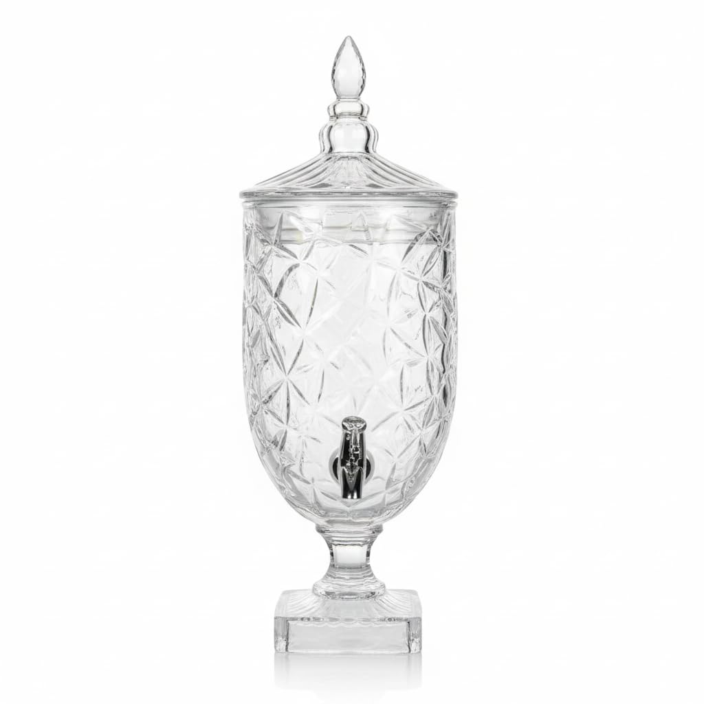 Home Care GG-1731 5L Pearli Glass Juice Dispenser, Glass, Kitchen,Home Use