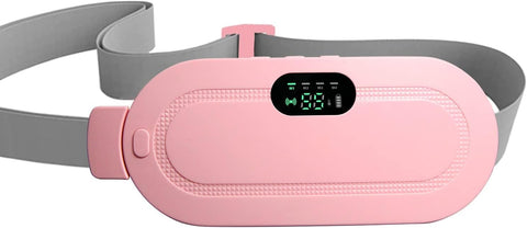 Wireless Portable Heating Pad for Abdominal and Back Pain Relief, Fast Heating Pad with 3 Heat Levels and 4 Massage Modes, USB Rechargeable, Practical Solution for Daily Use(Relieve Pain Period)