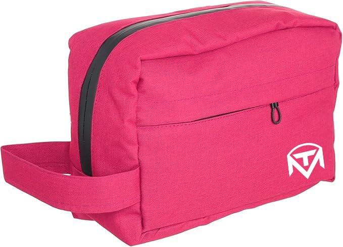 MT Toiletry Bag Hanging Dopp Kit for Unisex Water Resistant Shaving Bag for Travel (Pink)