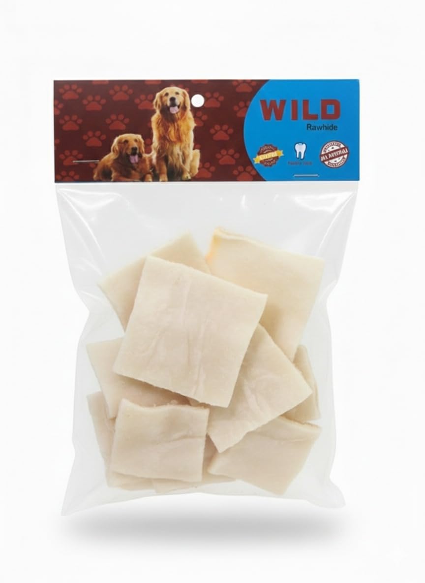 Dog Chews for Aggressive Chewers | All Natural Calcium Chips| Reduce Plaque & Tartar | Dental Health Treat (7 Pieces)