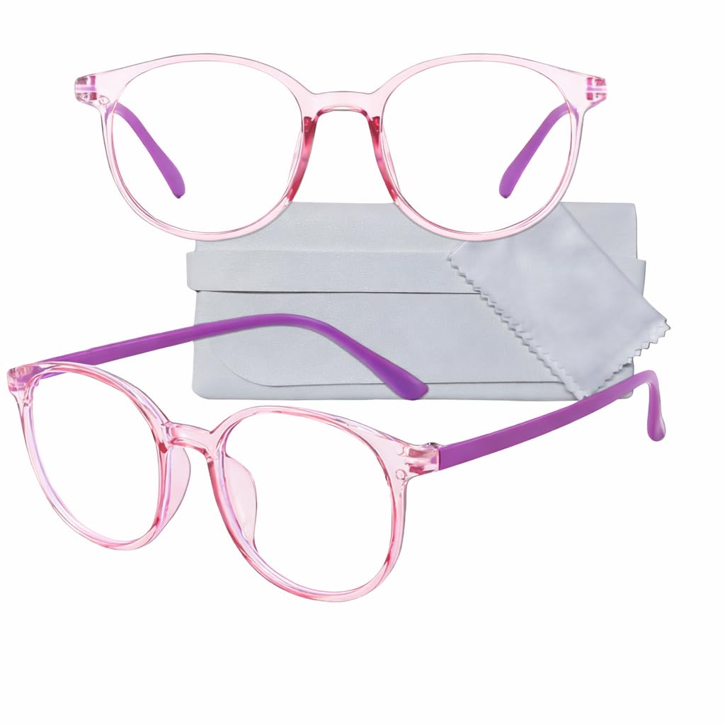 Kids Blue Light Blocking Glasses - Kids - Flexible and Light Silicone Frame - Eye Protection from Devices Screens - Suitable for Girls and Boys