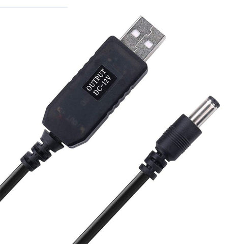 gofidin 3pcs USB Cable 2.1x5.5mm Step-up Cord DC 5V to 12V for WiFi Router Modem Fan Speaker WiFi to Powerbank Converter