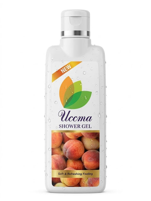 uccma o 500 ml Lla Stema Shower Gel Nourishing Moisturizing with Natural Oils Protect and Feel Irresistible (Peach)
