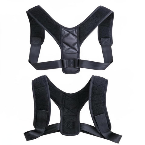 Posture Corrector Back Brace for Women and Men, Adjustable Shoulder Support, Upper Back and Clavicle Alignment, Breathable Spine Support, Invisible Under Clothes, Size: Medium, JQ-2034