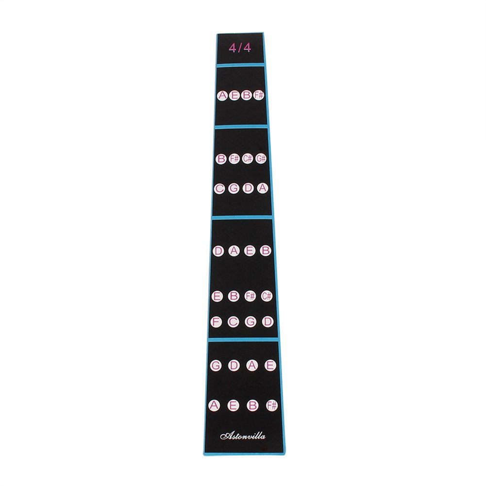 125 Violin Finger Guide Fingerboard Sticker, Removable 4/4 Violin Fiddle Finger Fingerboard Fretboard Sticker for Beginners Practice