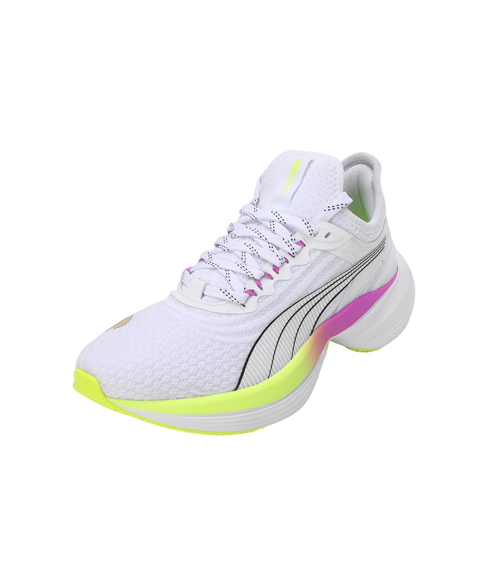PUMA unisex-adult Conduct Pro White-Yellow Alert Ankle Boot