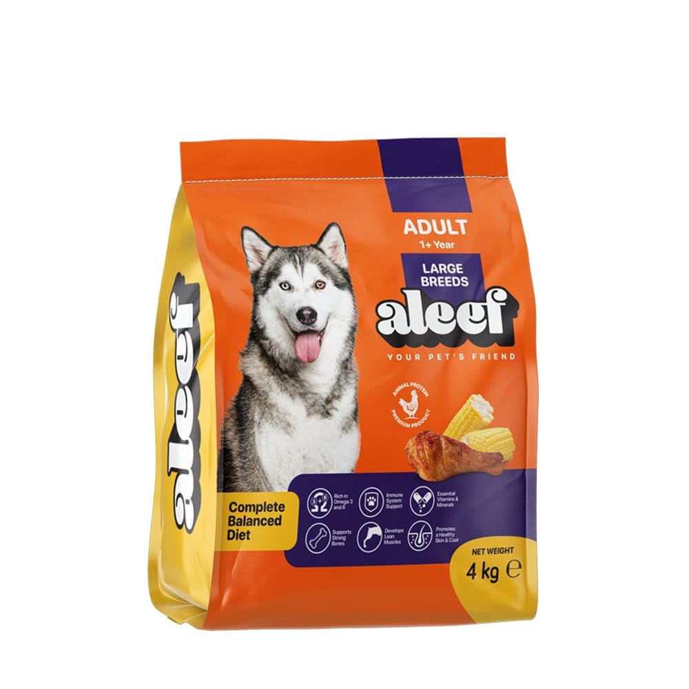 Aleef Dry Dog Food for Adult Large Breeds 4 kg