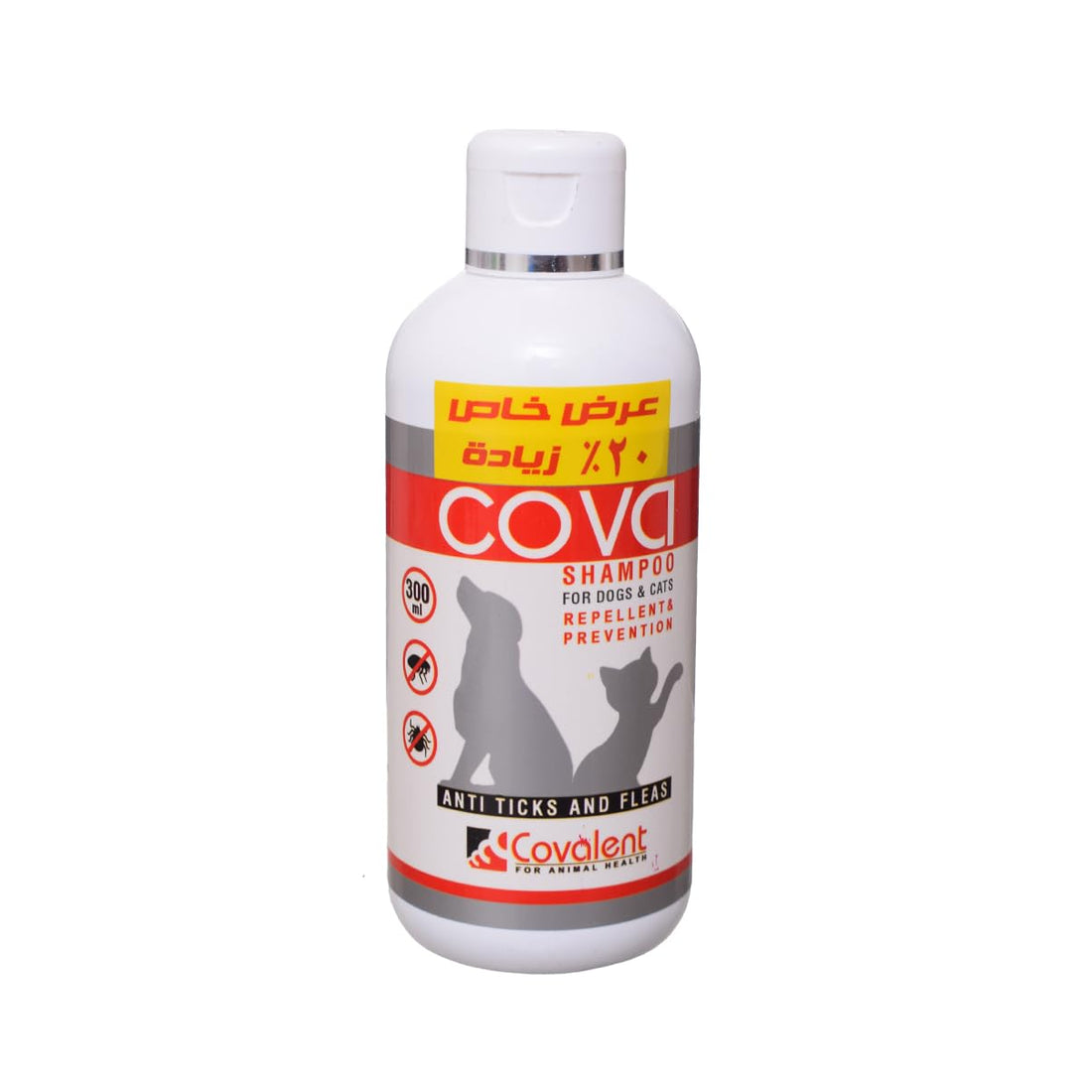 Covalent Cova Anti Ticks And Fleas Shampoo For Dogs And Cats,300Ml