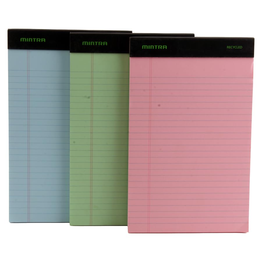 Mintra Pin Notepad 50 Sheets Ruled Multicolor