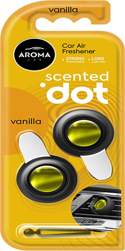 Double Vanilla Bliss: Aroma Car Scented Dot