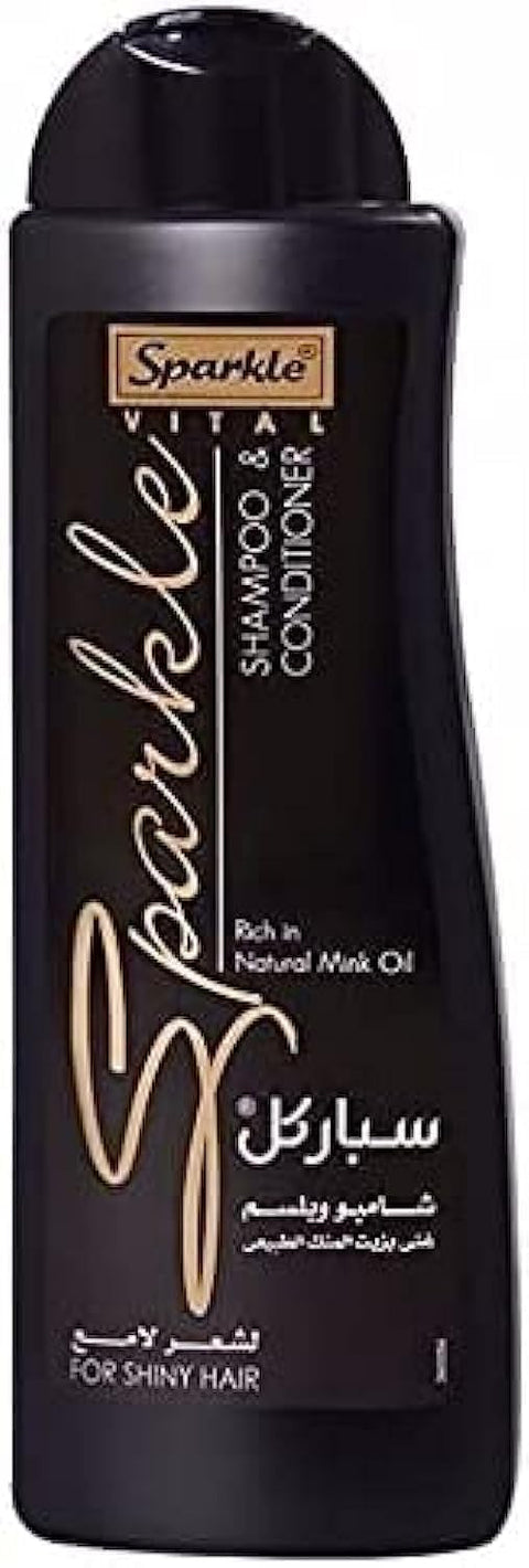 Sparkle Shampoo And Conditioner with Natural Mink Oil for Shiny Hair - 400 Ml