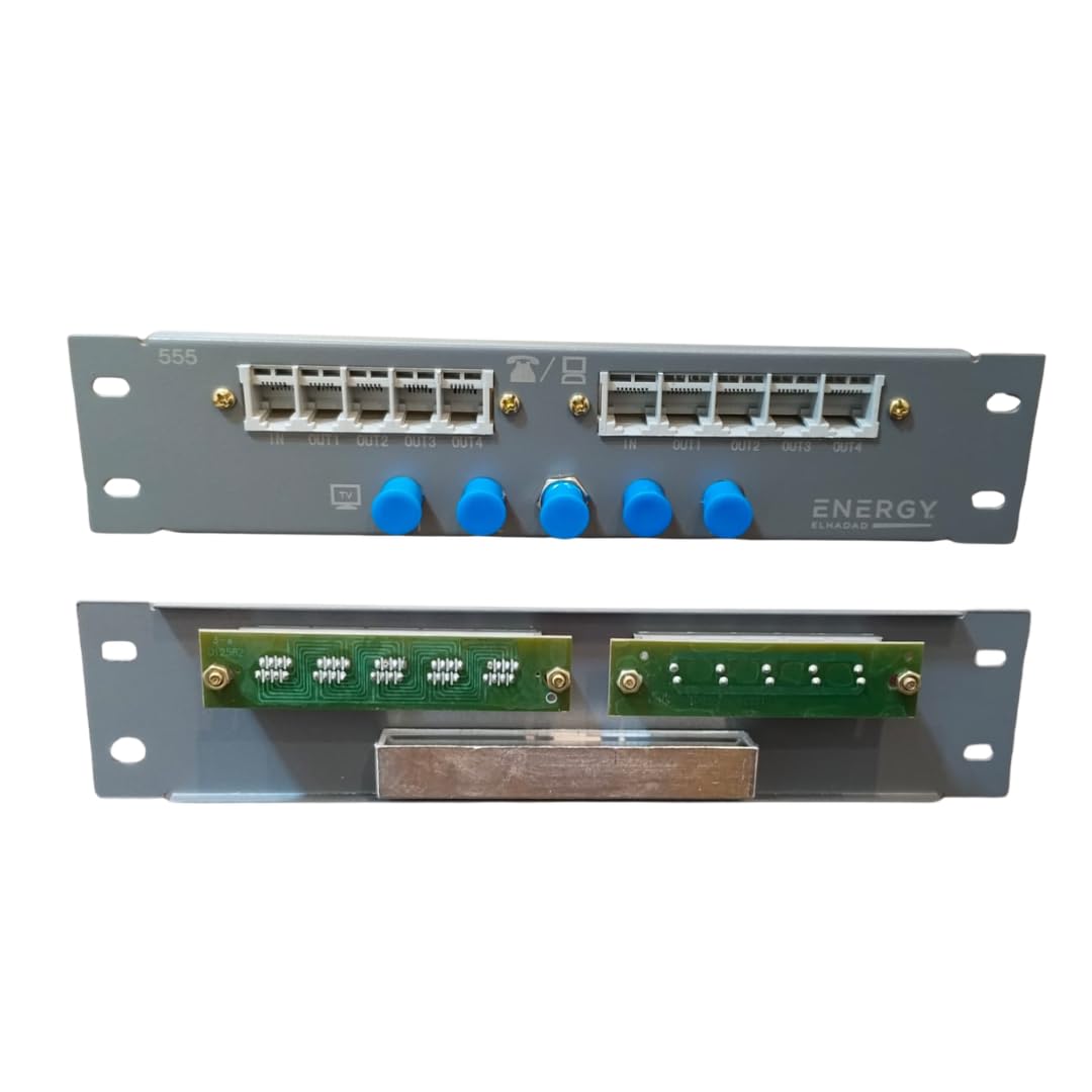 Patch Panel 5 Line Net Cat 6 – 5 Phone Line – 5 Shower Line by Energy