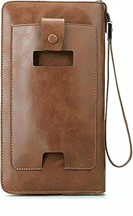 Men and Women Hand Wallet 2 External Zipper 14 Card Slots Inner Zipper Hand Holder (Havan)