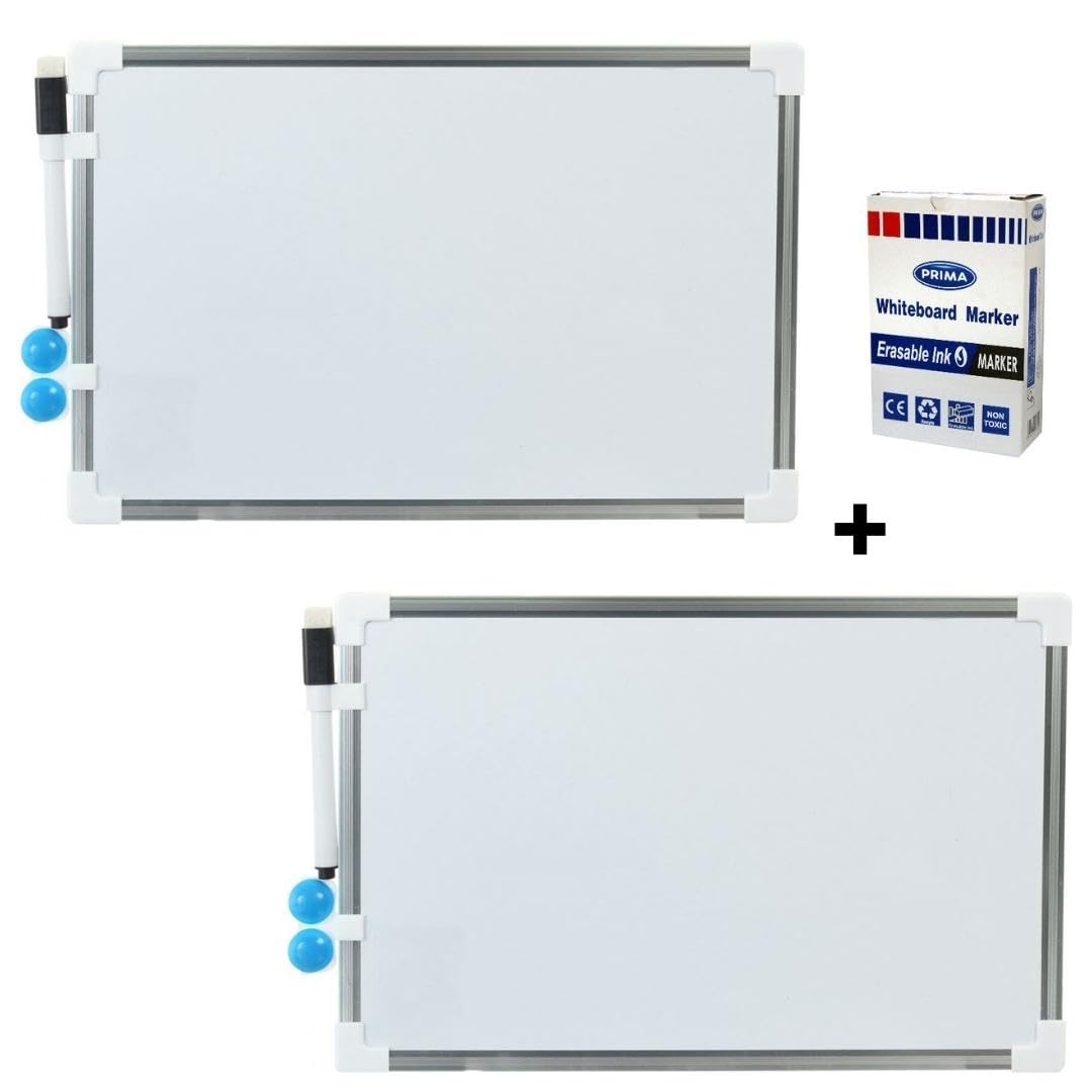 Two Small Whiteboards size 35 * 50cm + 12 WhiteBoard Markers