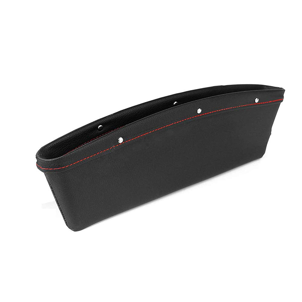 PU Leather Organizer Seat Console Gap Filler Side for Car