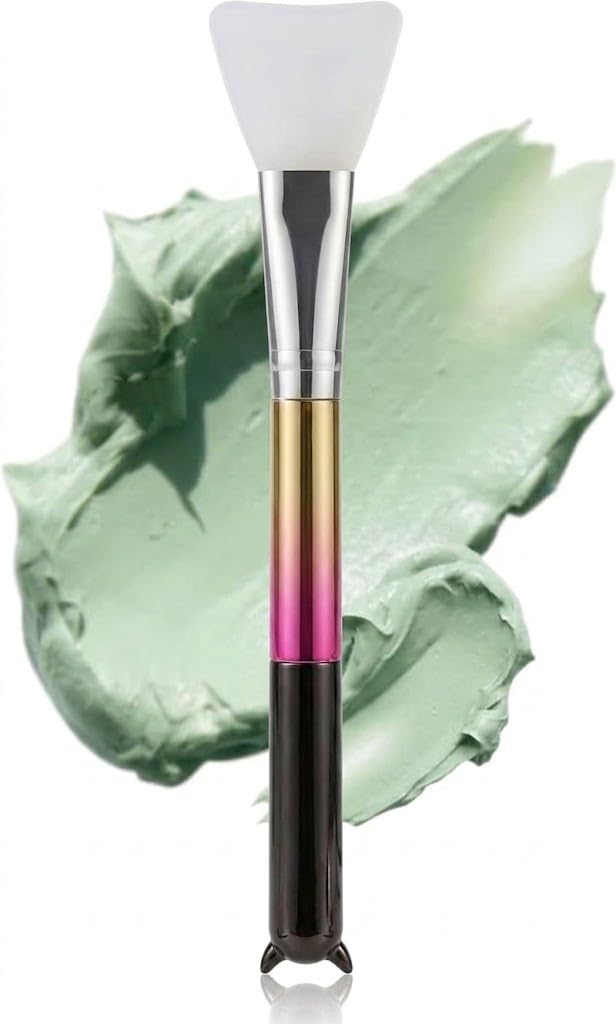 Makeup Soft Silicone Brushes Facial Mask Mud Applicator Brush Beauty Clear-1PC-MULTICOLOR