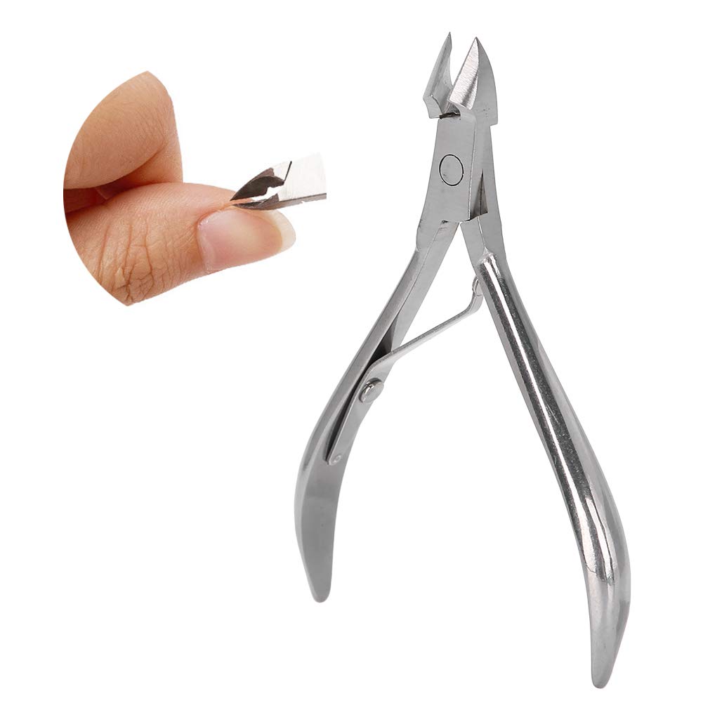 Cuticle Scissors, Cuticle Remover, Cuticle Nippers, Cuticle Nippers, Stainless Steel with Sharp and Smooth Cut, Fine for Fingernails and Toenails, Manicure Pedicure Tools