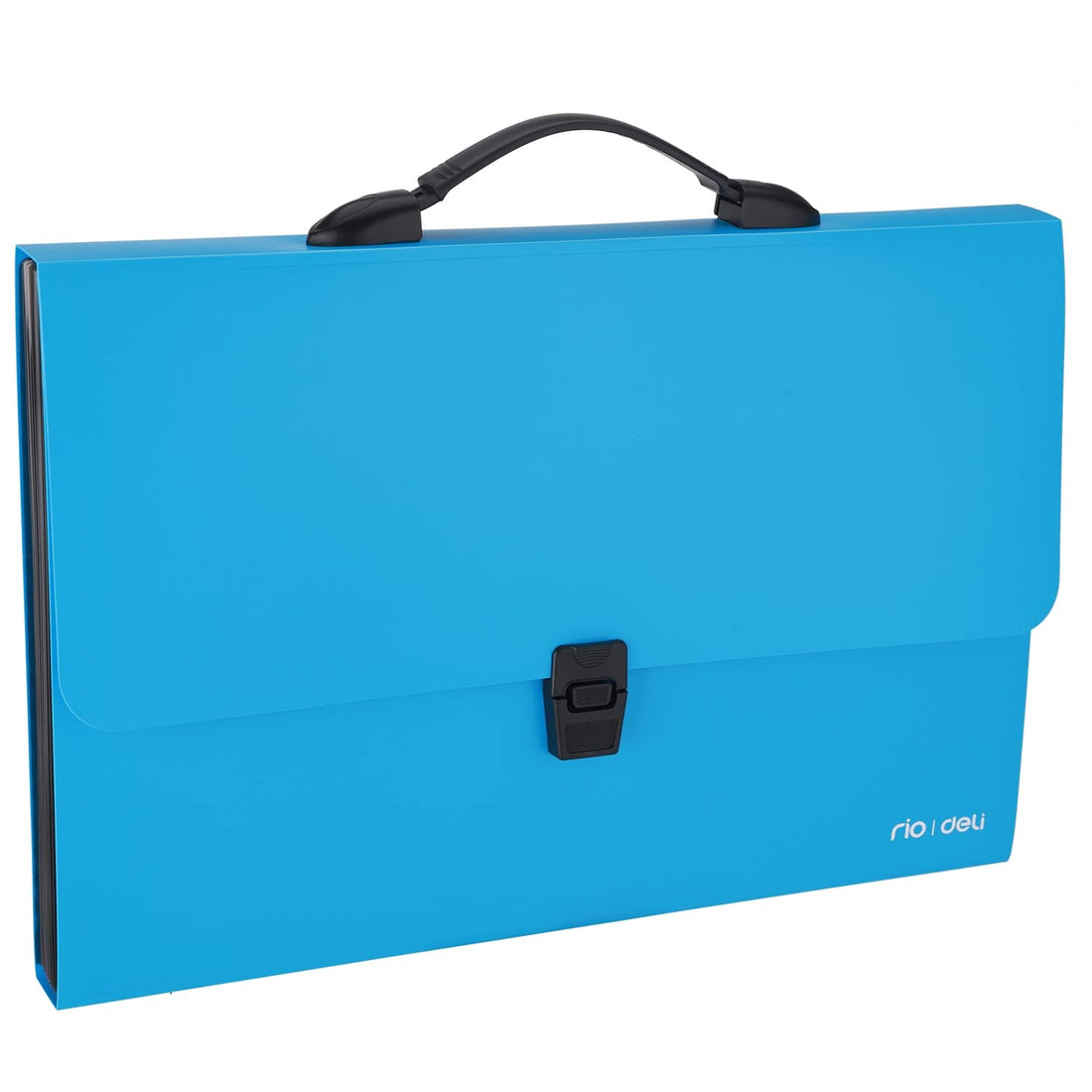 Deli expanding file with divided handle 13 g, colors, size 25 * 37 cm,-eb40432