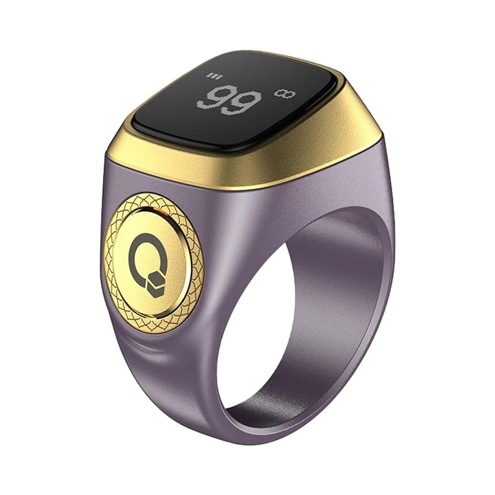 Smart Tasbih Zikr Ring, Muslim Prayer, Prayer timing reminder, OLED display, Tasbih Counter, Smart Ring, Wearable Technology, Waterproof, lite version