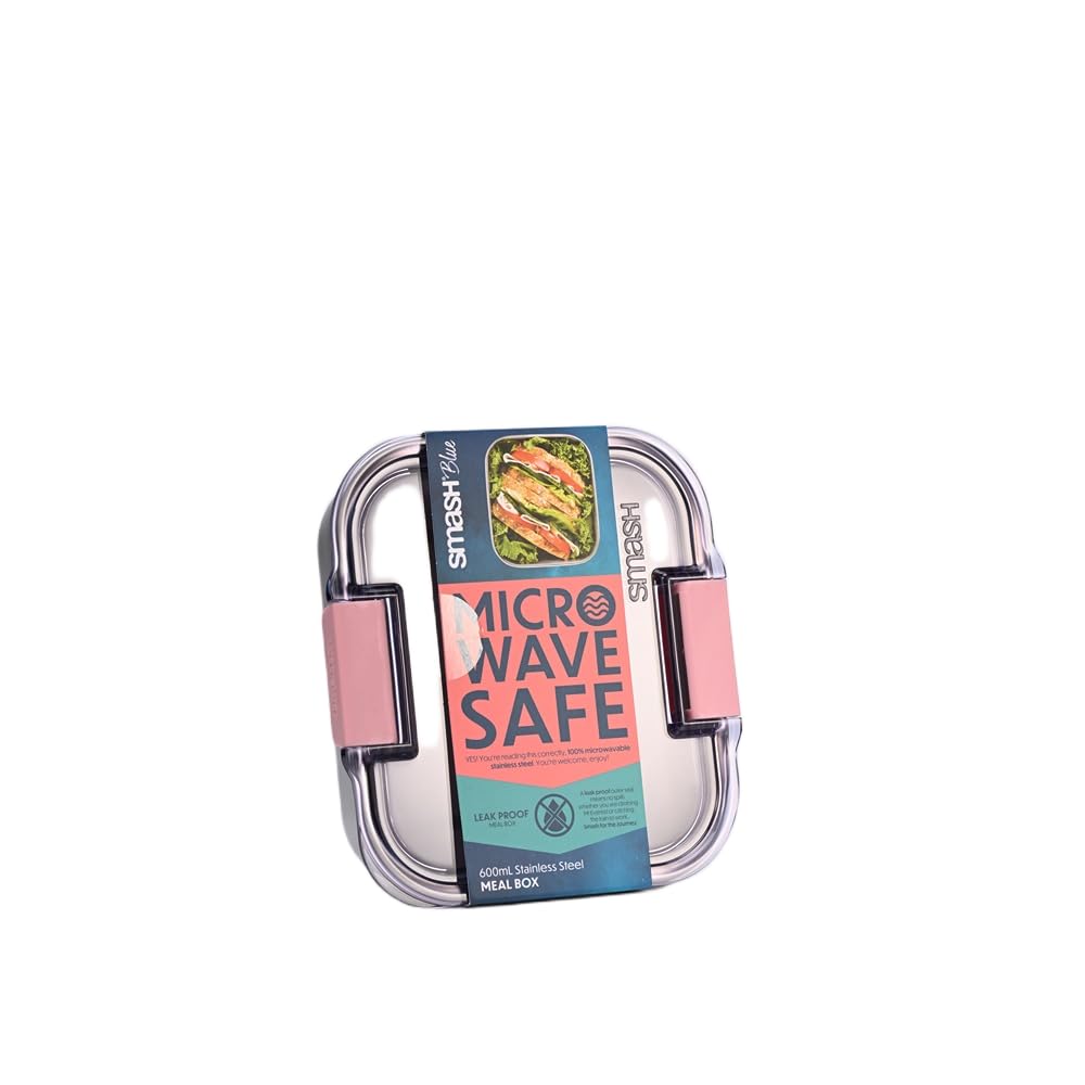 Smash STAINLESS STEEL MEAL BOX 600ML Teal/PURPle