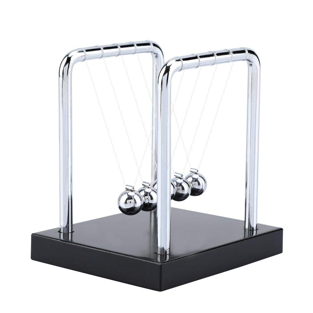 Newton's Cradle - Balance Steel Balls Demonstrate Newton's Laws with Swinging Balls Physics Science Pendulum Ornaments Toy - Office Desk Decoration