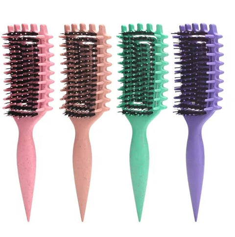 Curl Define Styling Brush,Curly Hair Brush, Wet Dry Detangler Hair Brush,The Essential Tool For S Styling Curls, Achieve Perfectly Defined Curls -1pc -multicolor