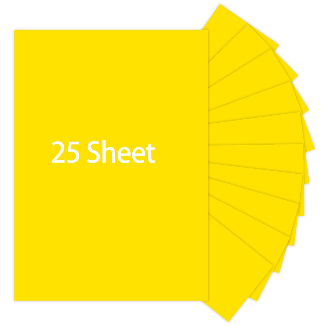Yellow Cardstock, 25 Sheets 8.5 x 11 Thick Paper, 250gsm/92lb Card Stock Printer Paper for Halloween, Christmas, Invitations, Crafts, DIY Cards, Stationary Printing, Scrapbooking Supplies