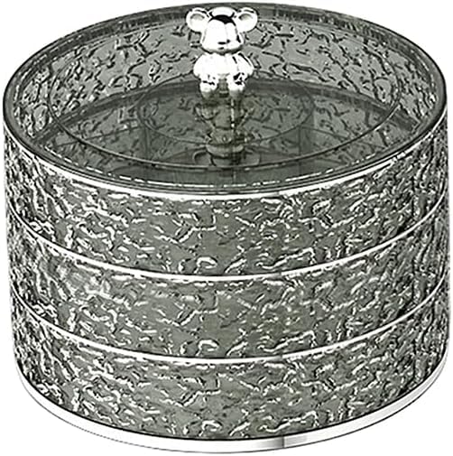 Acrylic Tasley Plate 3 Layers with Elegant Lid - Modern Design and Practical Divided for All Occasions - Premium Product (FASHION.HOME)