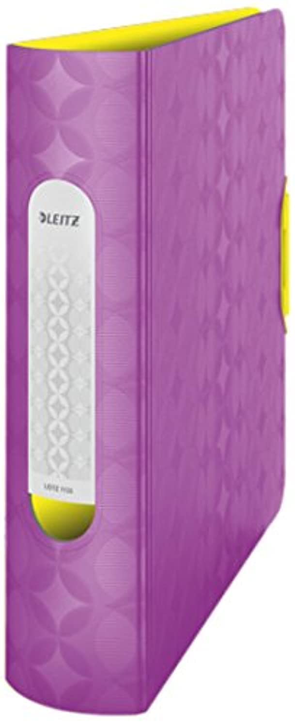 Leitz lever arch file, retro chic range, 8 cm width, 11330065 - a4, purple