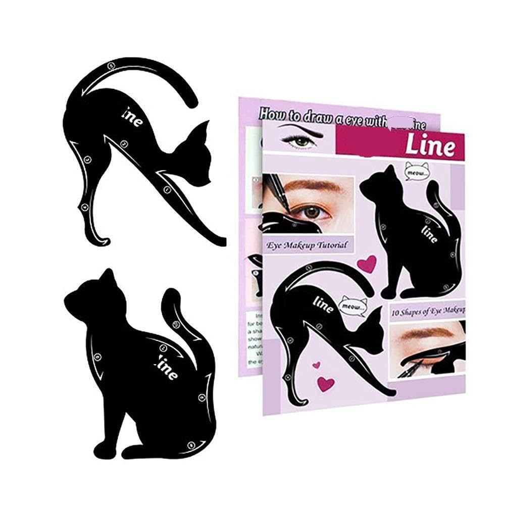 Eye Template - Perfect Shape for Smoky Eyes with a Matte Finish, Professional Quality, Ideal for Makeup Lovers and Beginners (2 Model)
