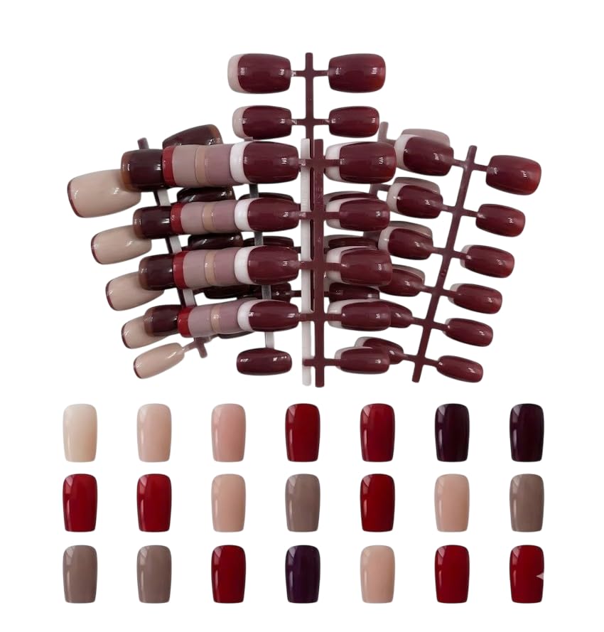 PRESS ON NAILS-100pcs Medium Long -easy prsee on- Perfect For Parties, Comes With 1 SHEET DOUBLE FACE -
