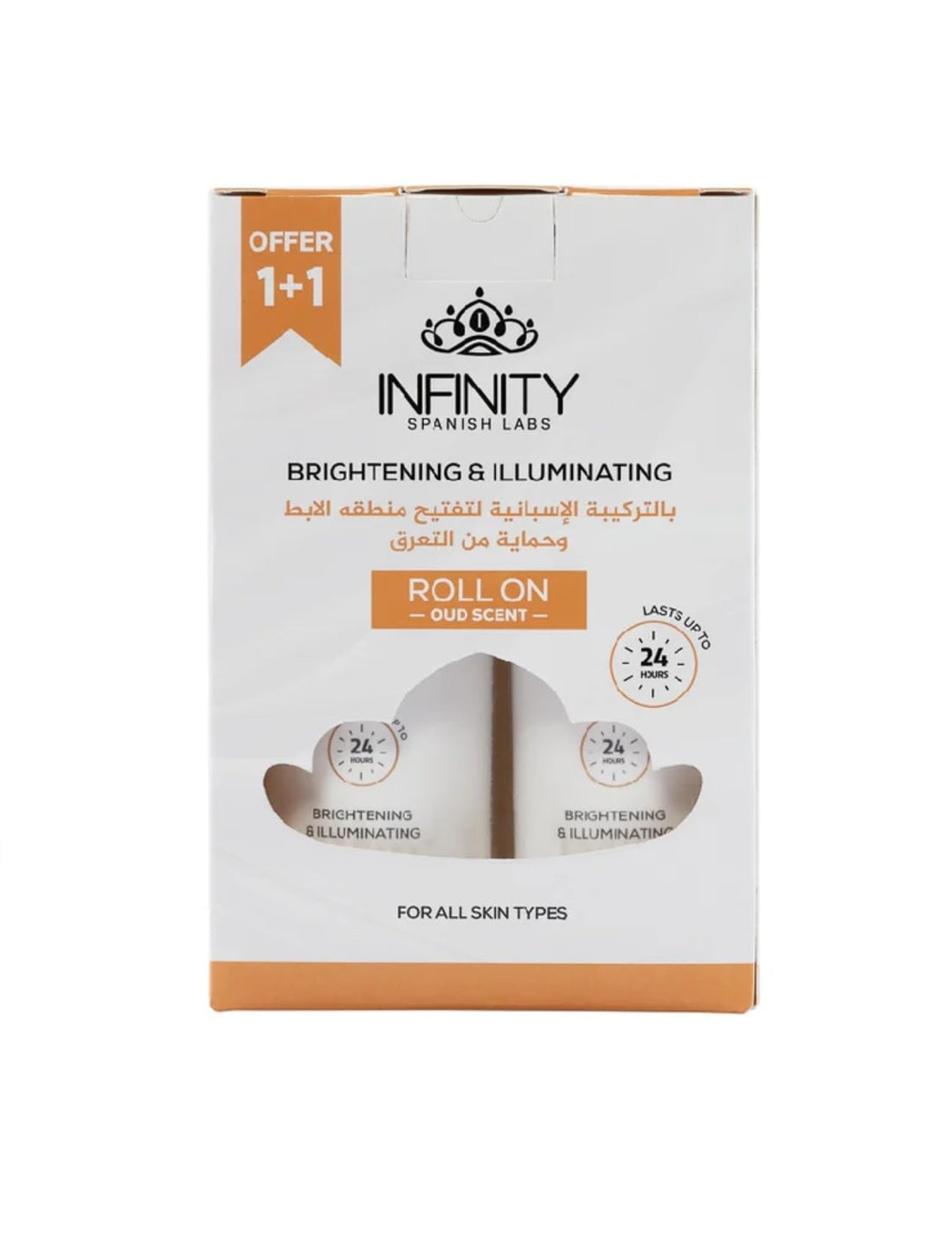 Infinity Roll On Brightening Oud Scent 80ml 1+1