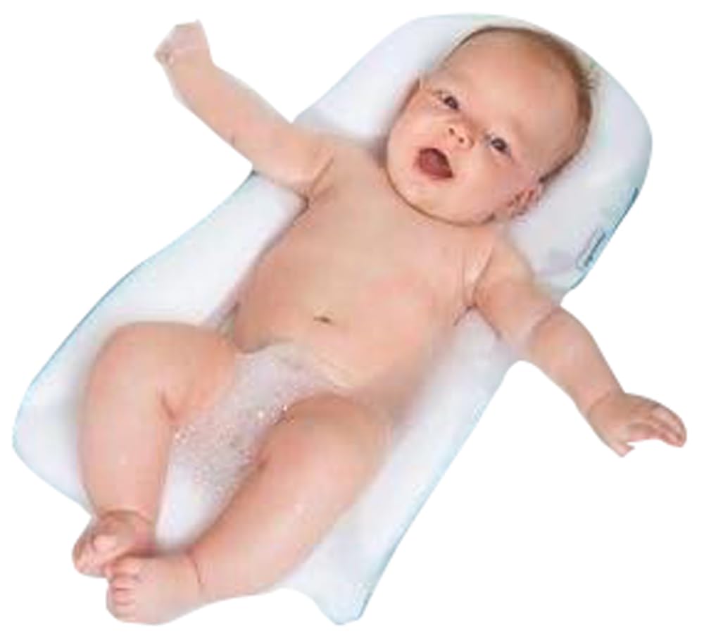 Mamas Gift Baby Bath Mattress for Newborns – Soft, Skin-Friendly Bath Cushion with Head Support – Anti-Slip, Quick-Dry, Fits Sinks & Tubs – Up to 8kg