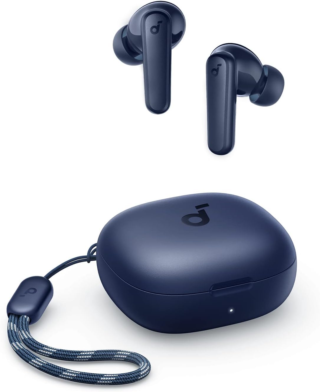 Soundcore By Anker R50i True Wireless Earbuds 10mm Drivers with Big Bass, Bluetooth 5.3, 30H Playtime, IPX5-Water Resistant, AI Clear Calls with 2 Mics, 22 Preset EQs via App,Blue, 18 Months Warranty