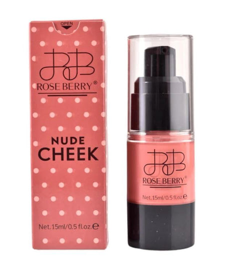Velvet Liquid Blush-soft bab Finish Gel -Based for Face, 15 ml Cheek Blush Face Makeup -nude