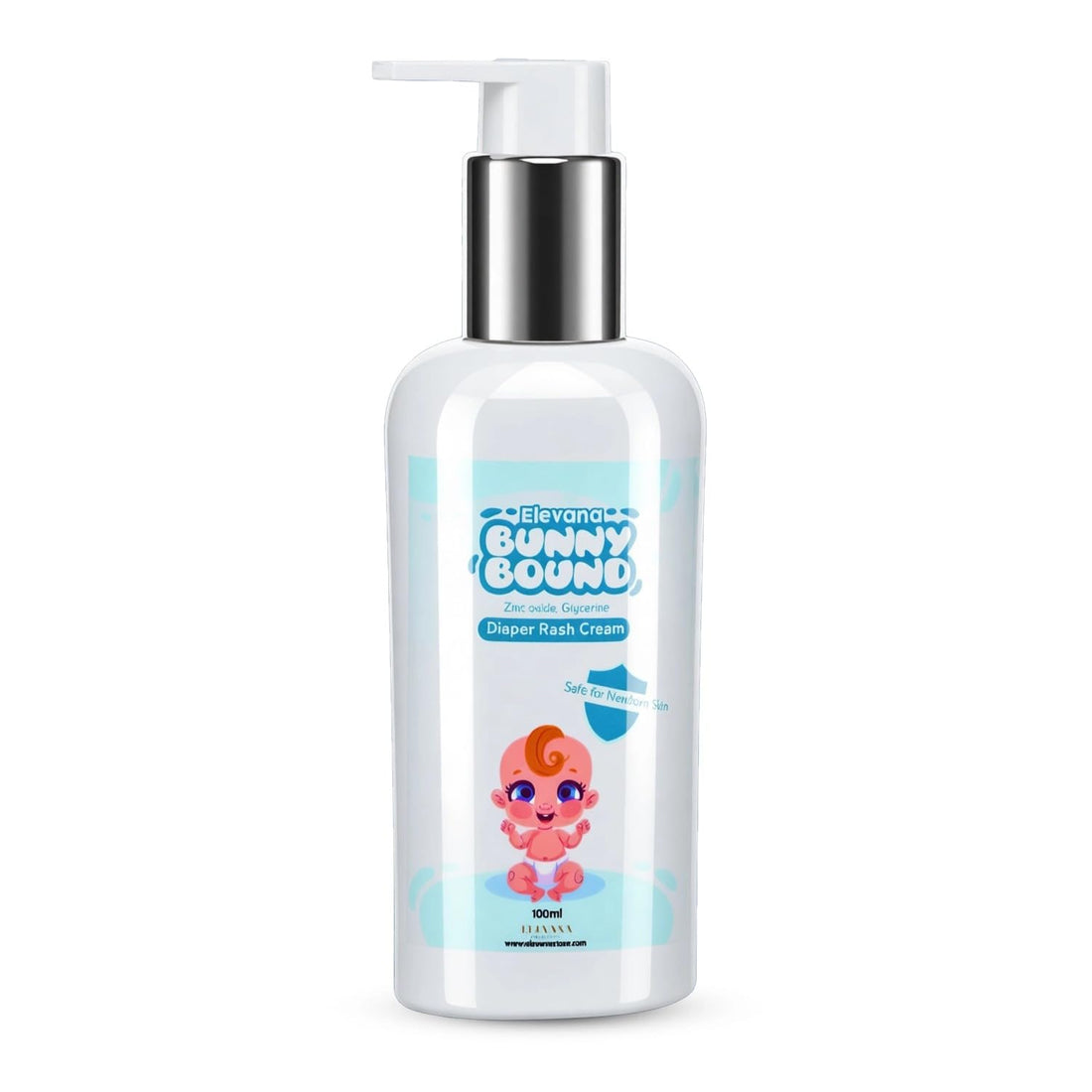 Diaper cream bunny bound from elevana (100ML) with Glycerin, Vitamin E, and Castor Oil for Moisturising and Soothing Skin