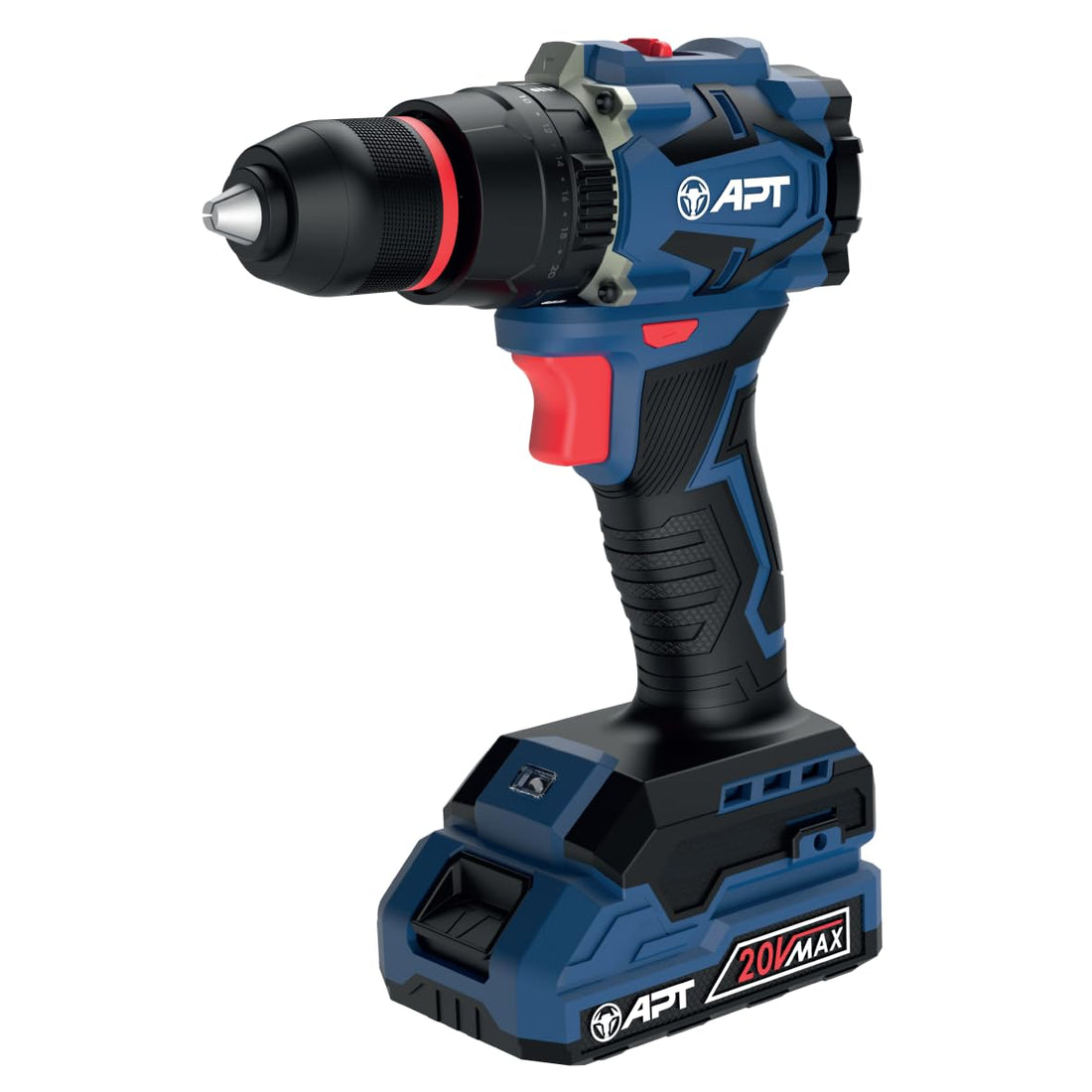 APT Compact Cordless Brushless Impact Drill 10mm 50N.m Metal Chuck 20V 1x2.0Ah 10C battery/Color Box (DW