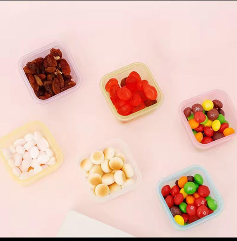 Mini Container Set with Airtight Lids, Plastic Storage Containers for Sauces and Small Items, 10 Pack, .mk
