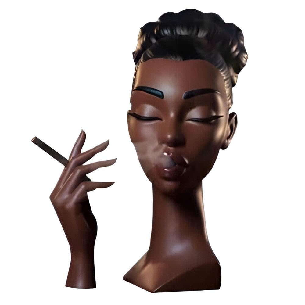 Decor Aroma Diffuser - Unique Woman Head Design Creates Enchanting Smoke Effect, Ideal for Incense, Oud, and Essential Oils in Modern Home Interiors
