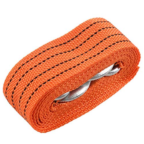 Tow Rope 9 Ft 3 Tonnes 2.8M Car Towed Band Truck Pulling Rope Tow Towing Pull Rope with Wrought Iron Hooks